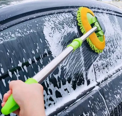 Car Wash Brush with Extendable Long Handle for Washing Cars Truck - 4
