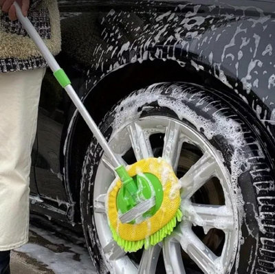 Car Wash Brush with Extendable Long Handle for Washing Cars Truck - 5