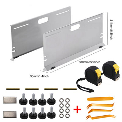 Stainless Steel Wheel Alignment Tool – Toe Alignment Plates For Cars, Trucks & SUVs, Includes 2 Measuring Tapes
