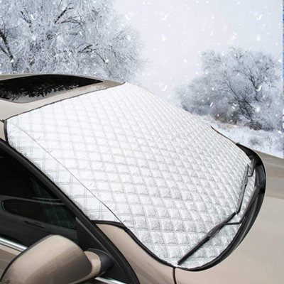 Car Windshield Windscreen Cover - Frost Free Universal Size - Made From Foil Inflaming Retarding Cotton and Polyester