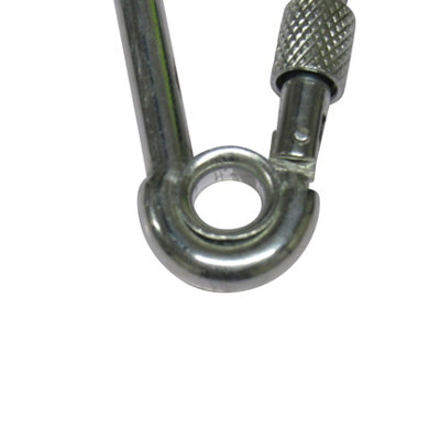 Carabiner Clip Snap Hook Eyelet & Screw Nut 14MM (Zinc Plated Carbine Spring Loaded Karabina) - 6
