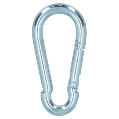 Carabiner Hook Clip Snap Hook Spring Loaded 10mm x 100mm 250kg Capacity ...