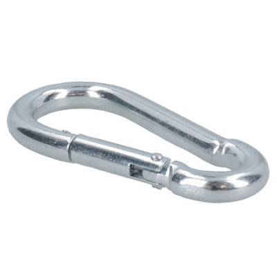 Carabiner Hook Clip Snap Hook Spring Loaded 10mm x 100mm 250kg Capacity 8pc