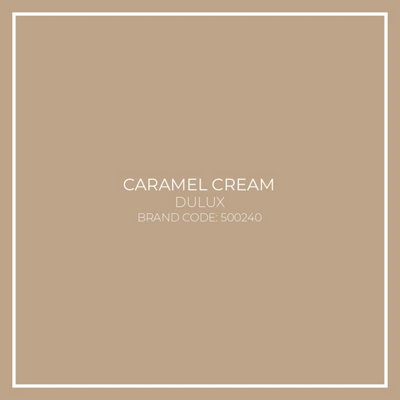 Caramel Cream Toughened Glass Kitchen Splashback - 1000mm x 1000mm