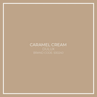 Caramel Cream Toughened Glass Kitchen Splashback - 900mm x 850mm