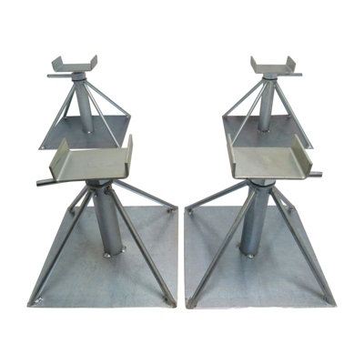 Caravan Chassis Axle Stands x4 (9.5'' - 14'' Mobile Home Static Support Main Unit Primary)