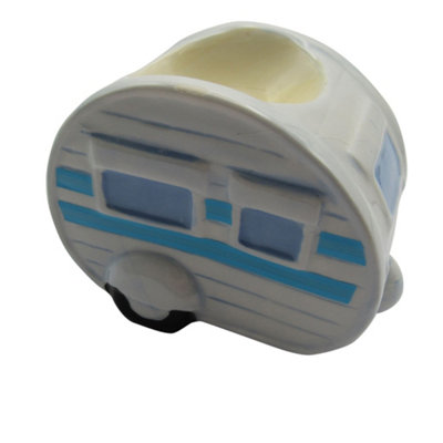 Caravan Egg Cup Novelty (Ceramic Holder Boiled Quirky Stand Gift)