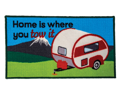 Caravan Home Is Where You Tow It Mat