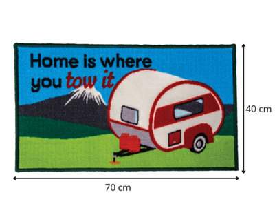 Caravan Home Is Where You Tow It Mat