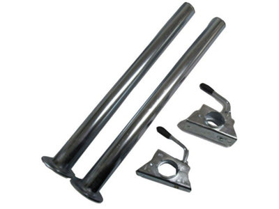 Caravan Prop Stands With Clamps 48MM x 600MM X2 (Caravan Trailer Stability)
