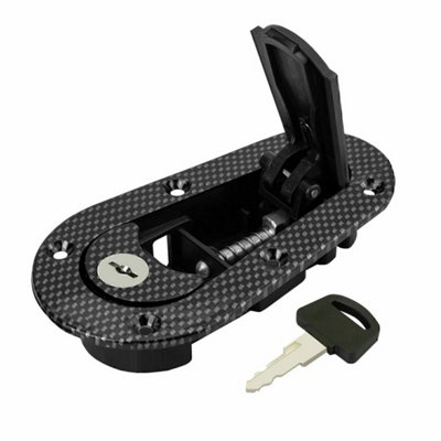 Carbon Fiber Plus Flush Quick Release Bonnet Latch Catches Locking Pins Kit