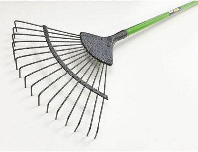 Carbon Steel Garden 16 Teeth Prong with Durable Tubular Steel Rubber Grip Handle - 4