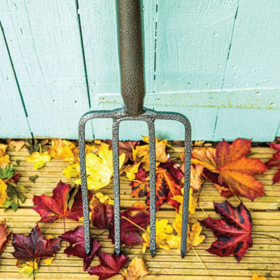 Carbon Steel Garden Border Fork Tool - Green - 4