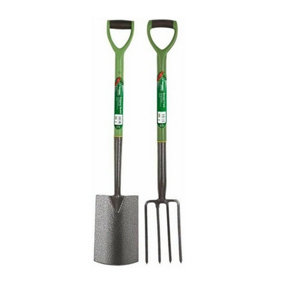 Carbon Steel Garden Fork & Spade Set