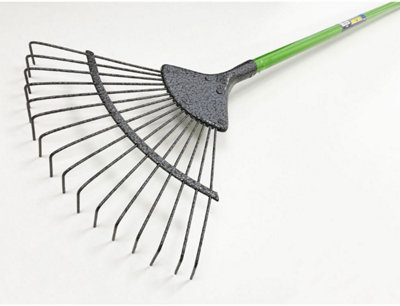 Carbon Steel Gardening 16 Teeth Prong - Green - 4