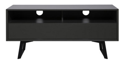 Carbon TV-Stand with Storage Grey