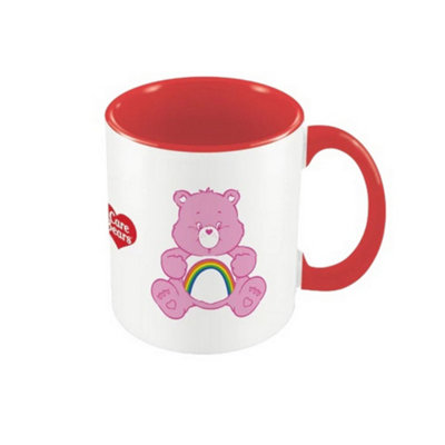 Care Bears Keep Calm And Smile Inner Two Tone Cheer Bear Mug White/Red/Pink (One Size)