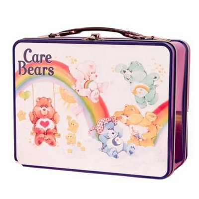 90年代 CLUBTHEBOXBEARS レア 1996 レトロ オールド 人気 Care Bears Metal Retro Lunch Box Blue (One Size)