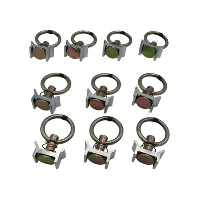 Cargo Tie Dow Rings x10 (Surface Rail Fitting Lashing Load Restraint)