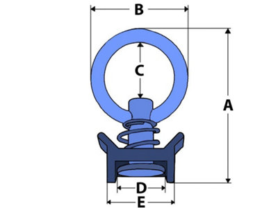 Cargo Tie Dow Rings x10 (Surface Rail Fitting Lashing Load Restraint)