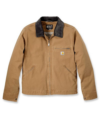 Carhartt Detroit Rugged Flex Relaxed Fit Duck Jacket Brown Size