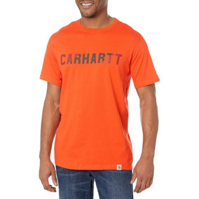 Carhartt Force Relaxed Fit Midweight Logo Graphic T-Shirt Cherry Tomato M