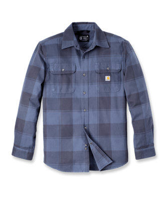 Carhartt Loose Fit Heavyweight Flannel Long Sleeved Plaid Shirt