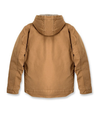 Carhartt Men's Relaxed Fit Washed Duck Sherpa Lined Jacket Brown XL