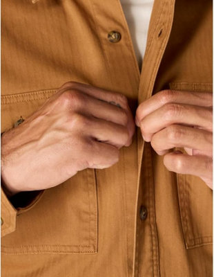 CARHARTT NEWCASTLE RELAXED FIT SHIRT JAC CARHARTT BROWN L