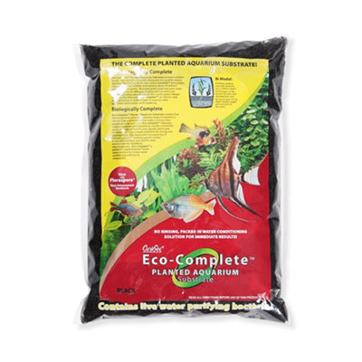 CaribSea Eco Complete Planted Aquarium Substrate 20lb 9kg Black DIY at B Q