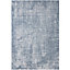 Carina Collection Modern Washable Rugs in Blue  6923