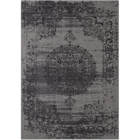 Carina Collection Modern Washable Rugs in Grey  6942