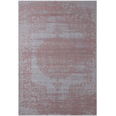 Carina Collection Modern Washable Rugs in Pink  6941P