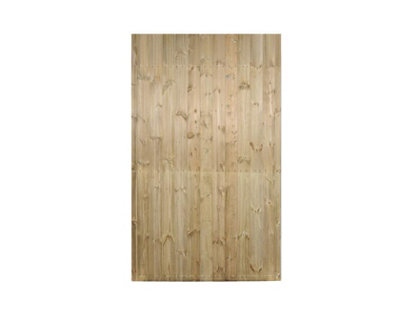 CARLA Flat Square Top Single Timber Gate 1050mm Wide x 1800mm High - Tongue & Groove Close Boarded CA34