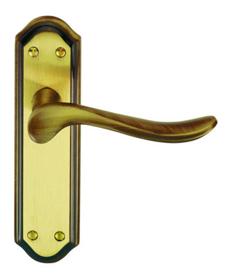 Carlisle Brass Florentine Bronze Lytham Lever on Latch backplate (DL451FB)
