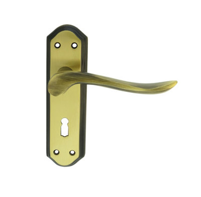 Carlisle Brass Florentine Bronze Lytham Lever on Lock backplate (DL450FB) Price Comparisons | Compare The Build