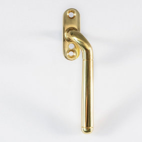 Carlisle Brass Polished Brass Cranked Locking Espagnolette Handle R/H (V1008RH)