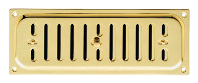 Carlisle Brass Polished Brass Hit and Miss Vent (HM4)