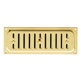 Carlisle Brass Polished Brass Hit and Miss Vent (HM4)