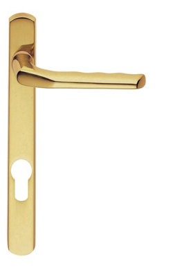 Carlisle Brass Polished Brass Narrow Plate with Straight Lever 92mm c/c (M86NP92)