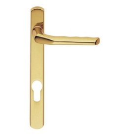 Carlisle Brass Polished Brass Narrow Plate with Straight Lever 92mm c/c (M86NP92)