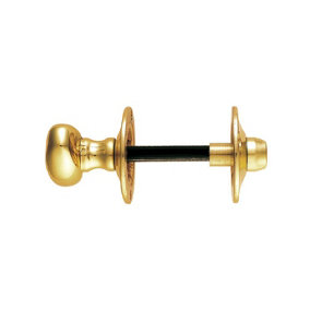 Carlisle Brass Polished Brass Oval Thumb Turn with Coin Release  (AA133)