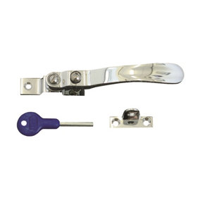 Carlisle Brass Polished Chrome Locking Casement Fastener (V1006LCKCP)