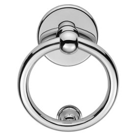 Carlisle Brass Polished Chrome Ring Door Knocker (M37CP)