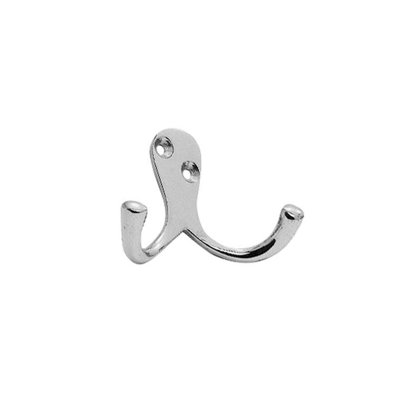 Carlisle Brass Polished Chrome Victorian Double Robe Hook (AA27CP)