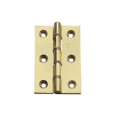 Carlisle Brass Polished Lacquered Double Phosphor Bronze Washered Butt Hinge (HDPBW21)