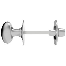 Carlisle Brass Satin Chrome Oval Thumb Turn with Coin Release  (AA133SC)