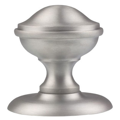 Carlisle Brass Satin Chrome Round Centre Door Knob (M60SC)