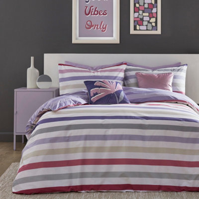 Carlson Stripe Easy Care Reversible Duvet Cover Set