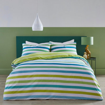 Carlson Stripe Easy Care Reversible Duvet Cover Set